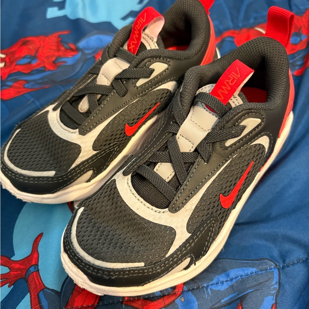 Nike Kids Air Max Black and Red Shoes